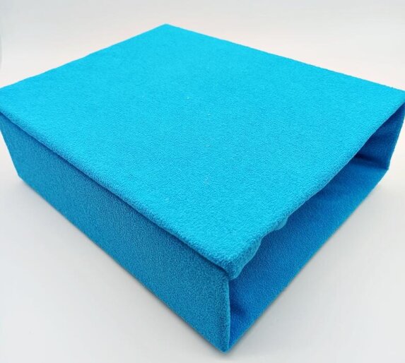 Prześcieradło FROTTE Z GUMKĄ 200x220 cm NIEBIESKI (ELA-25) (1)