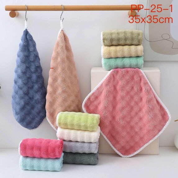 Ścierki MIKROFIBRA 35x35cm 24 szt MIX KOLOR (ELA-2,5) (1)