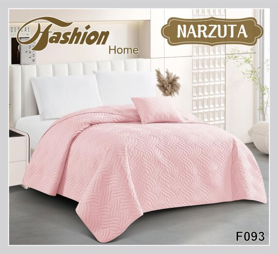 NARZUTA SATYNA BAWEŁNA na łóżko 220x240 cm ZIELONY (NELA-53) (1)