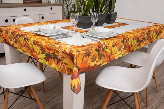 130x170 cm obrus drukowany SŁONECZNIKI (640C-30) (1)
