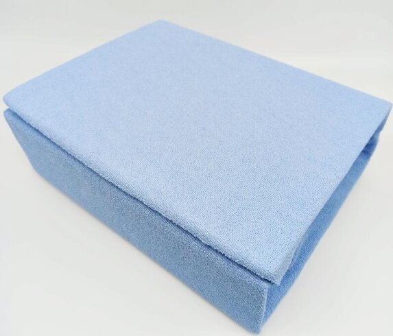 Prześcieradło FROTTE Z GUMKĄ 200x220 cm BŁĘKIT (ELA-25) (2)