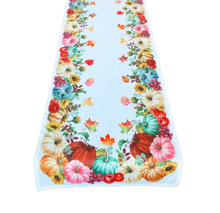 40x140 cm bieżnik drukowany KOLOROWE  DYNIE (PF80-10) (1)