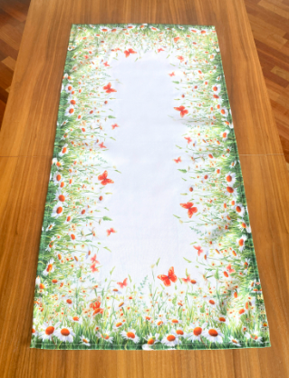 50x100 cm bieżnik drukowany ŁĄKI MOTYLI  (PF117-8) (1)