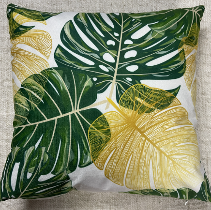 Poszewki welurowe DWUSTRONNE MONSTERA -paczka 2 szt (F0179-7) (1)