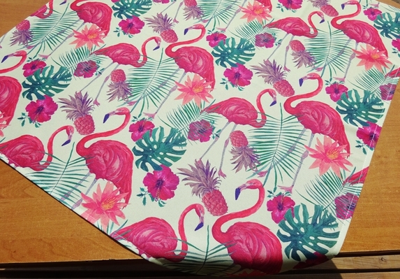 85x85 cm kwadrat drukowany FLAMINGI (3166-6) (1)
