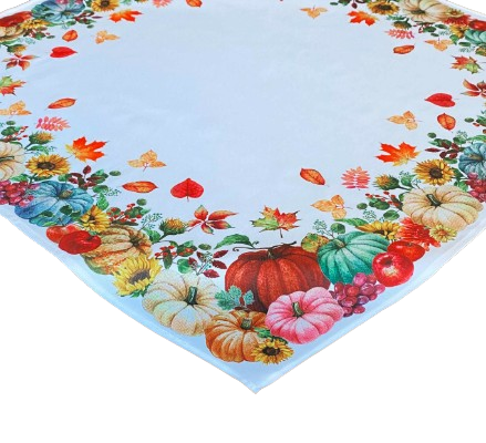 85x85 cm kwadrat drukowany KOLOROWE DYNIE (PF80-10) (1)