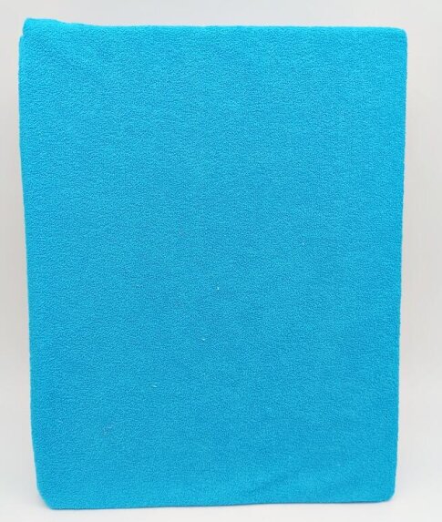 Prześcieradło FROTTE Z GUMKĄ 200x220 cm NIEBIESKI (ELA-25) (3)