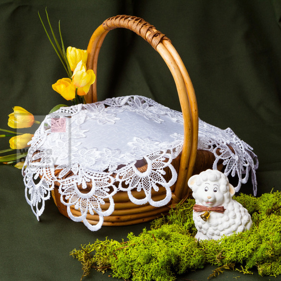 30x45 cm serwetka z gipiurą BIAŁA-PACZKA 6 SZT (384-6) (3)