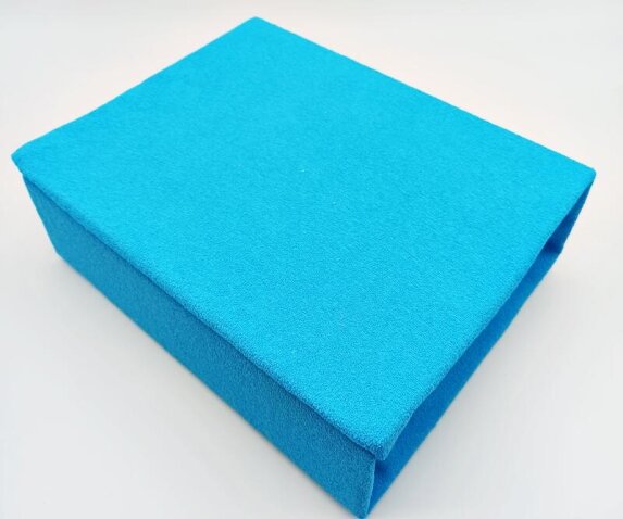 Prześcieradło FROTTE Z GUMKĄ 200x220 cm NIEBIESKI (ELA-25) (2)
