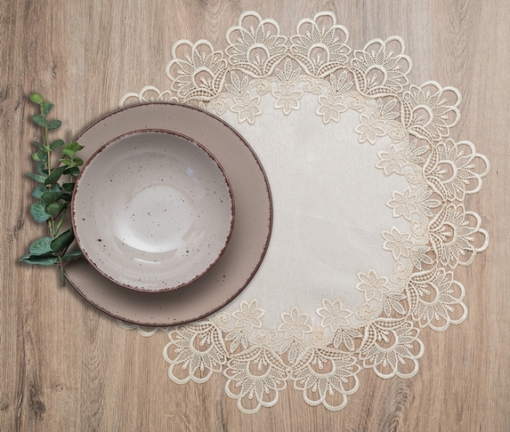 40 cm serwetka z gipiurą CAPPUCCINO-PACZKA 6 SZT (384-6) (1)