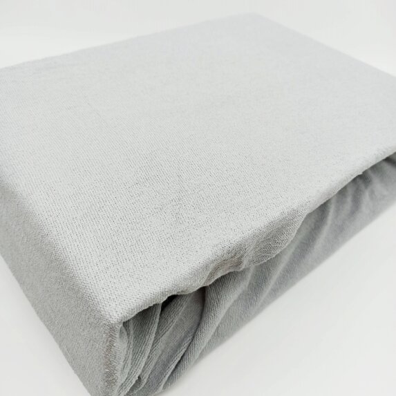 Prześcieradło FROTTE Z GUMKĄ 200x220 cm SZARY (ELA-25) (2)