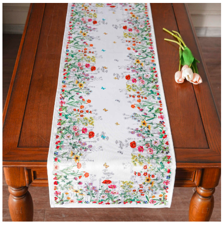 40x140 cm bieżnik drukowany WIOSENNA ŁĄKA (PF121-10) (1)