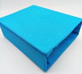 Prześcieradło FROTTE Z GUMKĄ 200x220 cm NIEBIESKI (ELA-25)