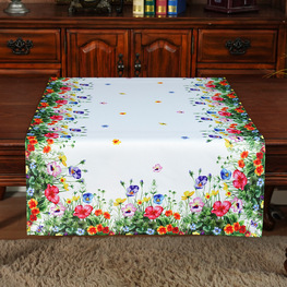 60x120 cm bieżnik  świąteczny wielkanocny DRUKOWANY kwiaty (PF203-10)