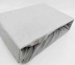 Prześcieradło FROTTE Z GUMKĄ 200x220 cm SZARY (ELA-25)