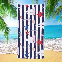 RĘCZNIK PLAŻOWY 70x140 - GWIAZDY PACZKA 10SZT (ELA-10)