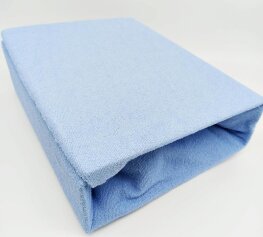 Prześcieradło FROTTE Z GUMKĄ 200x220 cm BŁĘKIT (ELA-25)