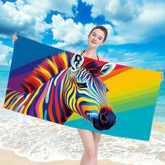 RĘCZNIK PLAŻOWY 70x140 - ZEBRA PACZKA 10SZT (ELA-10)