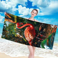 RĘCZNIK PLAŻOWY 70x140 - FLAMING PACZKA 10SZT (ELA-10)