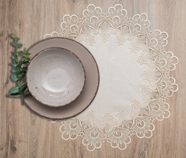 40 cm serwetka z gipiurą CAPPUCCINO-PACZKA 6 SZT (384-6)