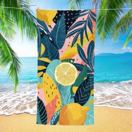 RĘCZNIK PLAŻOWY 70x140 - CYTRYNA PACZKA 10SZT (ELA-10)