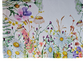 40x85 cm bieżnik drukowany KOLOROWE KWIATY NA BIAŁYM  (PF113-6) (3)