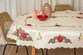 150x260 cm obrus owalny haftowany ECRU MAKI  (98026B-90) (2)