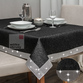 130x180 cm obrus len lurex CZARNY Z CYRKONIAMI (19533-40) (2)