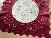 85x85 cm kwadrat haftowany BORDO (128035-6)
