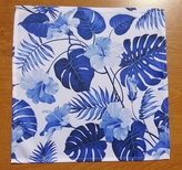 40x40 cm serwetki drukowane NIEBIESKA MONSTERA-paczka 2 szt (2933-2)